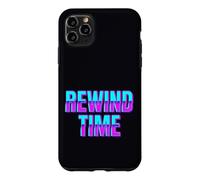 Rewind Time Typographie rétro des années 90 Design Graphique Coque pour iPhone 11 Pro Max