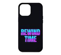 Rewind Time Typographie rétro des années 90 Design Graphique Coque pour iPhone 12 Pro Max