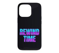 Rewind Time Typographie rétro des années 90 Design Graphique Coque pour iPhone 13 Pro