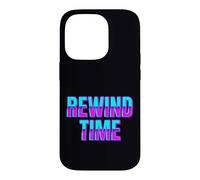 Rewind Time Typographie rétro des années 90 Design Graphique Coque pour iPhone 14 Pro
