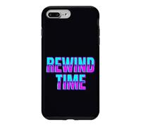 Rewind Time Typographie rétro des années 90 Design Graphique Coque pour iPhone 7 Plus/8 Plus
