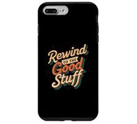 Rewind to the Good Stuff Retro Music Design Coque pour iPhone 7 Plus/8 Plus