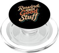Rewind to the Good Stuff Retro Music Design PopSockets PopGrip pour MagSafe