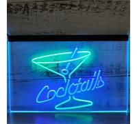 REWIS enseignes Lumineuses LED à Cocktails