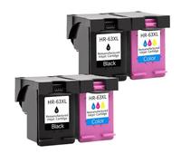 REwNXA Cartouche d'encre Compatible avec Officejet 5200 4652 4655 3830 4650 4656 4657 4510 4511 4520 4522 4526 63XL(2 Set)