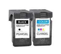REwNXA Cartouche d'encre compatible PG-445 CL-446 PG-445XL CL-446XL pour MX494 MG2440 MG2940 MG2540 MG2540S IP2840 MG2545S TS3340(BK(1PC)-CL(1PC))