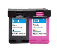 REwNXA Cartouche d'encre de rechange 652XL pour Deskjet 1115 1118 2135 2136 2138 3635 3636 3835 4535 (1 SET)