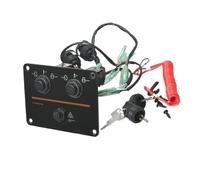 REwNXA Ensemble du Panneau de commutateur à Touche Double 12V Double Compatible avec Les modèles de Moteur Hors-Bord 6K1-82570 et 6K1-82570-08-00