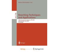 Rewriting Techniques And Applications: 14th International Conference, Rta 2003, Valencia, Spain, June 9-11, 2003, Proceedings: 2706 (Lecture Notes In Computer Science)