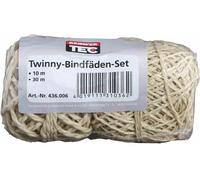 REWWER-TEC 436-006 Ficelles Twinny 10/30m pack de 2, naturel (40 m)