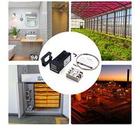 REX C100FK02 V DN PID Kit de régulateur de température avec relais statique SSR 25 DA et capteur thermocouple de type K, filetage M6, câble de 1 mètre, facteur de forme DIN 1/8,