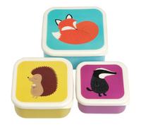 Rex international animaux - Set de trois boîtes pour goûter