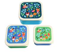 Rex London Fairies in The Garden Lot de 3 boîtes à goûter réutilisables sans BPA