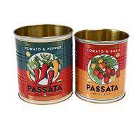 Rex London Passata Lot de 2 boîtes de rangement pour accessoires de cuisine rétro Taille M