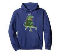 Rex Sapin Dinosaures de Noël Style Hiver Humoristique Sweat à Capuche