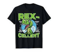 Rexcellent Excellent Dinosaure préhistorique Era mésozoïque T-Shirt Graphique avec Valeur, Homme, Noir, S