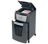 Rexel 2020300M Auto+ 300M - Destructeur de Documents Automatique Coupe Micro Sécurité P5, Capacité 300 Feuilles, Corbeille 60 litres Amovible, Roulettes Pivotantes