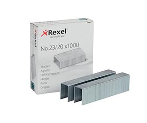 Rexel 2100926 Agrafes 23/20 1000 Broches, Acier inoxydable