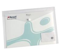 ACCO REXEL Chemises à pression 2101663 Pack de 5 A4 avec pochette carte de visite