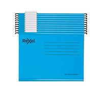 Rexel 2115595 classique papier ministre renforcé fichiers de suspension avec compartiments - Bleu