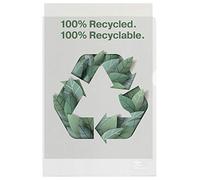 Rexel 2115704 Lot de 100 chemises A4 100% recyclées en polypropylène ultra résistant 100 microns