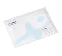 Rexel Active Xtra Pack De 5 Pochettes Avec Fermeture Pression Blanc