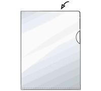ACCO REXEL Chemises coin grainée Hetzel 21575090 - Pack de 50 A5 Transparent