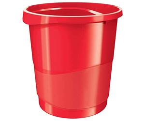 Rexel Choices 2115618 Poubelle en plastique Rouge 14 l