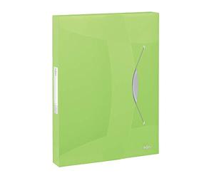 Rexel Choices, 2115671, boîte de classement translucide, format A4, capacité de 350 feuilles, vert