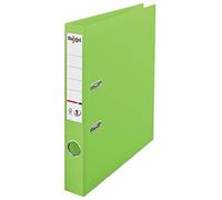 Rexel Choices, Classeur à levier A4, dos de 50 mm, capacité de 350 feuilles, couverture en plastique, dossier 2115509, vert clair