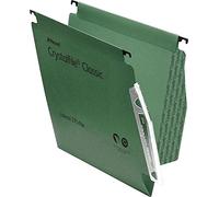 Rexel Crystalfile Classique Lateral Dossier Manilla V-base 15mm W275xH280mm Vert Ref 78652 Lot de 50