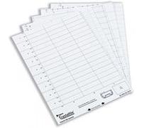 Rexel Crystalfile stampabile deposito inserti Inserti per cartelle sospese bianco (50), 50 Pezzi