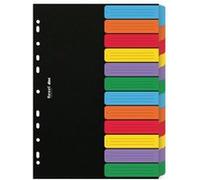 D26612 intercalaire de classement Porte-dossiers Noir, Multicolore