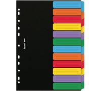 Rexel D26612 Onglet Classeur à levier (fluide) Noir, Multicolore