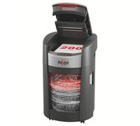 Rexel ShredMax AutoFeed+ 200X destructeur, 200 Feuilles Automatique | Coupe croisée P4, technologie rotation du bac, silencieux <55 dBA, 30 min continu, bac 21 L, bureau & télétravail