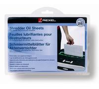 Rexel Feuilles Prélubrifiées Pour Destructeurs, Pack De 20