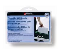Rexel Feuilles prélubrifiées pour destructeur A4 – Pack de 20