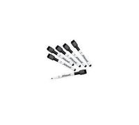 Rexel Joy - Marqueur - Non Permanent - Pour Tableau Blanc - Noir - Fin - Avec Gomme - Pack De 6