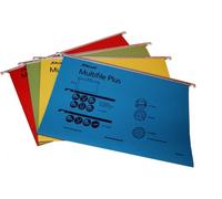 Rexel Multifile Plus Dossier suspendu écolier A4 15 mm assortis, pack de 20