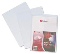 Rexel Nyrex 12181 Lot de 25 pochettes transparentes avec poche intérieure verticale Format A4