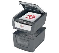Rexel Optimum 2020045X Destructeur de Documents Automatique, 45 Feuilles, sécurité P-4, Bureau à Domicile, Poubelle Amovible de 20 l, 2020045X