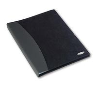 Rexel Soft Touch Livret de présentation en aspect cuir/daim A4 36 poches Noir