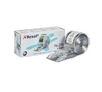 Rexel Cartouches d'agrafes Stella 70 N°270 zinguées — 5000 agrafes argent