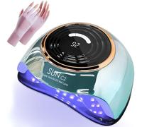 REXLIA SUN C2 Lampe UV LED Semi Permanente + Gants de Protection UV 63 LED 288W Séchoir à Ongles pour Gel Polish Manucure
