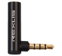 REXLIS 1 PC 3.5Mm Mâle une Femelle 90 DegréS Angle Droit Adaptateur Audio Microphone Jack StéRéO Prise Connecteur