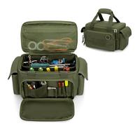 Rexmica Petit Sac à Outils pour Homme, Organiseur de Rangement d'outils | Trousse de Transport pour Outils, Sac de Travail Tactique pour Réparateur, Électricien, Charpentier, Vert Olive