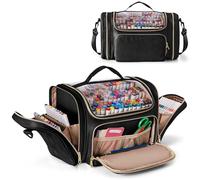 Rexmica Sac de rangement pour marqueurs de 200 à 300 marqueurs, grand sac de rangement avec séparateur amovible pour adultes, étui de voyage pour divers marqueurs ou autres fournitures artistiques,