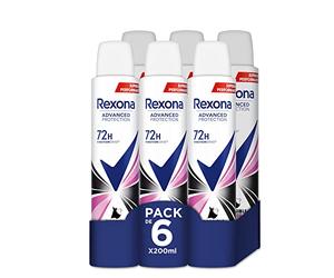 Rexona Advance Protection Invisible Pure 72h Déodorant Femme 200 ml - Lot de 6