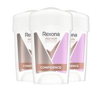 REXONA - Déodorant Femme Confidence - Stick Anti-transpirant - 3x plus efficace contre la transpiration - Protection 96h - (lot de 3x45ml)