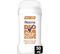 Rexona - Déodorant pour Tout le Corps - Stick - 48h de Protection - Fraîcheur Agrumes - 50ml